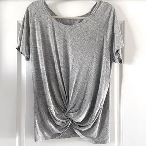 Lush Twist Front Oversized T-Shirt
